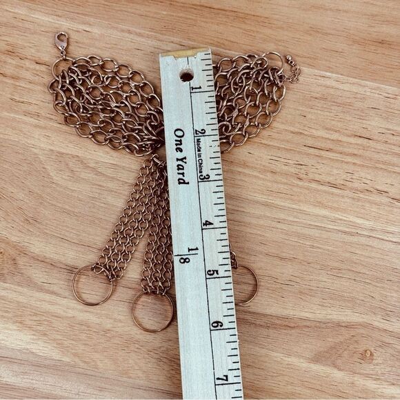 Para Hand Chain Bracelet Rings Rose Gold Color - Picture 12 of 12